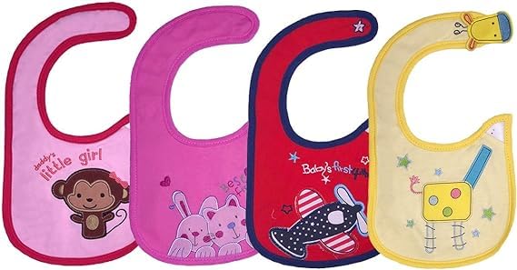 Yafane Baby Lätzchen Wasserdicht Weich 10er aus Baumwolle Halstücher Sabberlätzchen Spucktücher Baby für Baby Jungen und Mädchen Kleinkinder