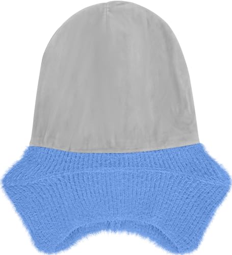 ATNKE Kinder LED Beleuchtete Ohrenklappen Mütze mit Licht,USB Wiederaufladbare 4 LED Laufmütze Stirnlampe Winter Warm Fleece Gefüttert Strick Mütze Geschenke für Jungen und Mädchen