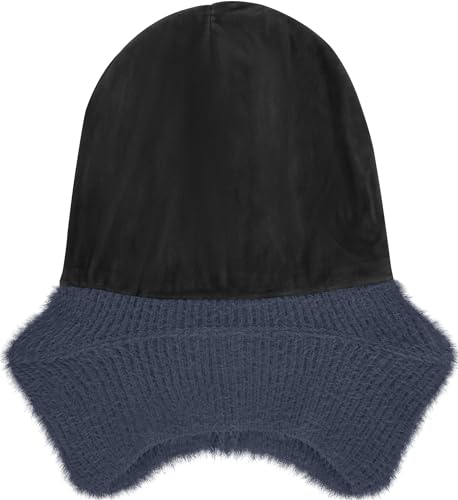 ATNKE Kinder LED Beleuchtete Ohrenklappen Mütze mit Licht,USB Wiederaufladbare 4 LED Laufmütze Stirnlampe Winter Warm Fleece Gefüttert Strick Mütze Geschenke für Jungen und Mädchen