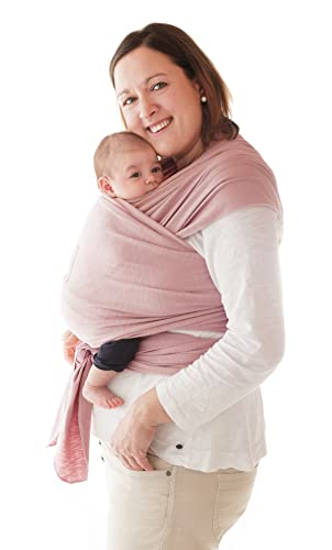 manduca Sling - Babytragetuch - Elastische Babytrage für Neugeborene von der Geburt bis zu 15 kg - Bio-Baumwolle - GOTS zertifiziert