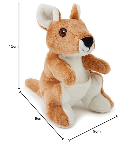 Zappi Co 100% recycelte Plüsch-Plüschtiere - Weiche und kuschelige Stofftiere, perfekte Begleiter für Kinder und Neugeborene (13-15cm) (Elefant)