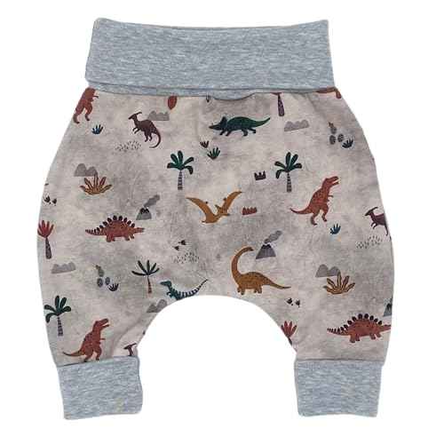 Handmade Baby Baggy Trousers, Handmade Cotton Jersey Grows with Your Gown, Sizes 50-74, 68-86, 92-104, Fairly Produced in Germany (Sea Creatures, 50-74)