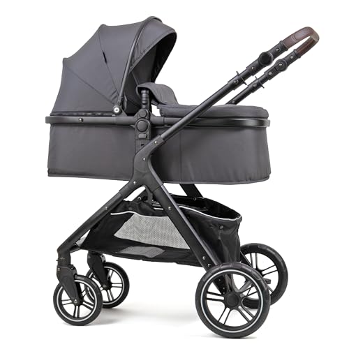 Pixini Nelio Kinderwagen Set 3in1 (dunkelgrau)