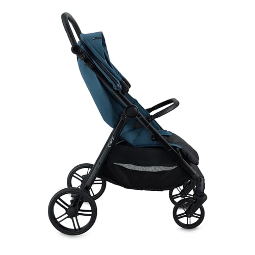 MoMi Kinderbuggy CLARA, Kinderwagen ab dem 6. Lebensmonat, bis 22 kg Körpergewicht, 5-Punkt-Sicherheitsgurt, Fußsack, Getränkehalter, Einkaufskorb, Wickeltasche, Insekten- und Regenschutz