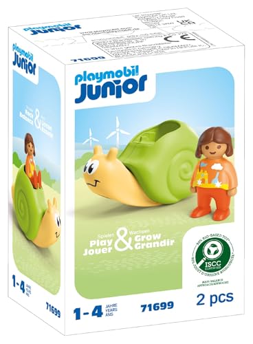 PLAYMOBIL JUNIOR | Tierpension mit Futterspender | nachhaltiges Spielzeug aus biobasierten Kunststoffen | für Kinder ab 1 Jahr | 71690