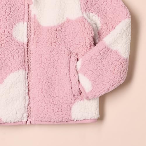 Amazon Essentials Mädchen Sherpa-Fleecejacke mit durchgehendem Reißverschluss