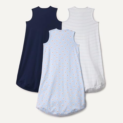 Amazon Essentials Unisex Baby Cotton Sleeping Bag Wearable Blanket 3 Pack