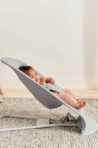 BabyBjörn Bliss Baby Bouncer, Woven, Classic Quilting, Sand Grey