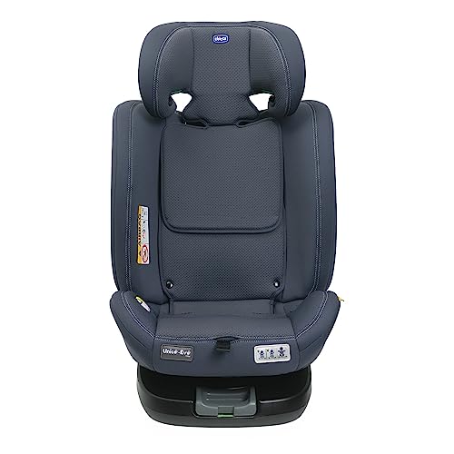Chicco Unico Evo I-Size, Kindersitz 0-36 Kg, für Kinder von 40 bis 150 cm, homologiert ECE R129/03, Isofix 360° drehbar und neigbar, Gruppe 0+/1/2/3 von 0 bis 12 Jahren, Schwarz