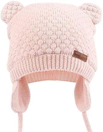 DRESHOW Unisex Baby Mütze Süßer Bär Kleinkind Earflap Beanie Warm für Herbst Wintermütze