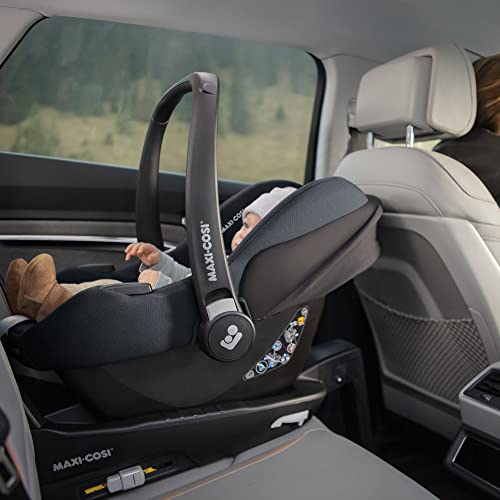 Maxi-Cosi CabrioFix i-Size, Babyschale, 0–12 Monate, max. 12 kg, leichter i-Size Kindersitz (3,2 kg), Sonnenverdeck, gepolsterter Sitz, für viele Maxi-Cosi Kinderwagen, Essential Green - Meloni2