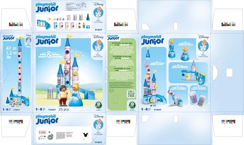 PLAYMOBIL JUNIOR | Disney | Cinderellas Schloss | nachhaltiges Spielzeug für Kinder ab 1 Jahr | 71457