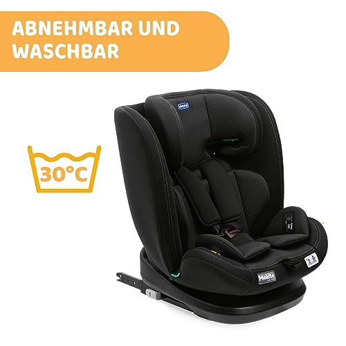 Chicco Unico Evo I-Size, Kindersitz 0-36 Kg, für Kinder von 40 bis 150 cm, homologiert ECE R129/03, Isofix 360° drehbar und neigbar, Gruppe 0+/1/2/3 von 0 bis 12 Jahren, Schwarz - Meloni2