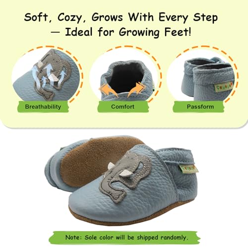 SAYOYO Weiche Leder Babyschuhe für das Laufen und Krabbeln
