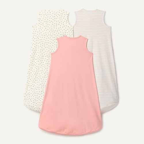 Amazon Essentials Unisex Baby Cotton Sleeping Bag Wearable Blanket 3 Pack