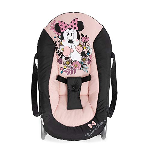 hauck Babywippe Rocky für Babys ab Geburt bis 9 kg, Einhändig Verstellbare Rückenlehne, Schaukelfunktion und Wippfunktion, Leicht Tragbar mit Tragegriff, 3-Punkt-Gurt (Disney Mickey Stars)