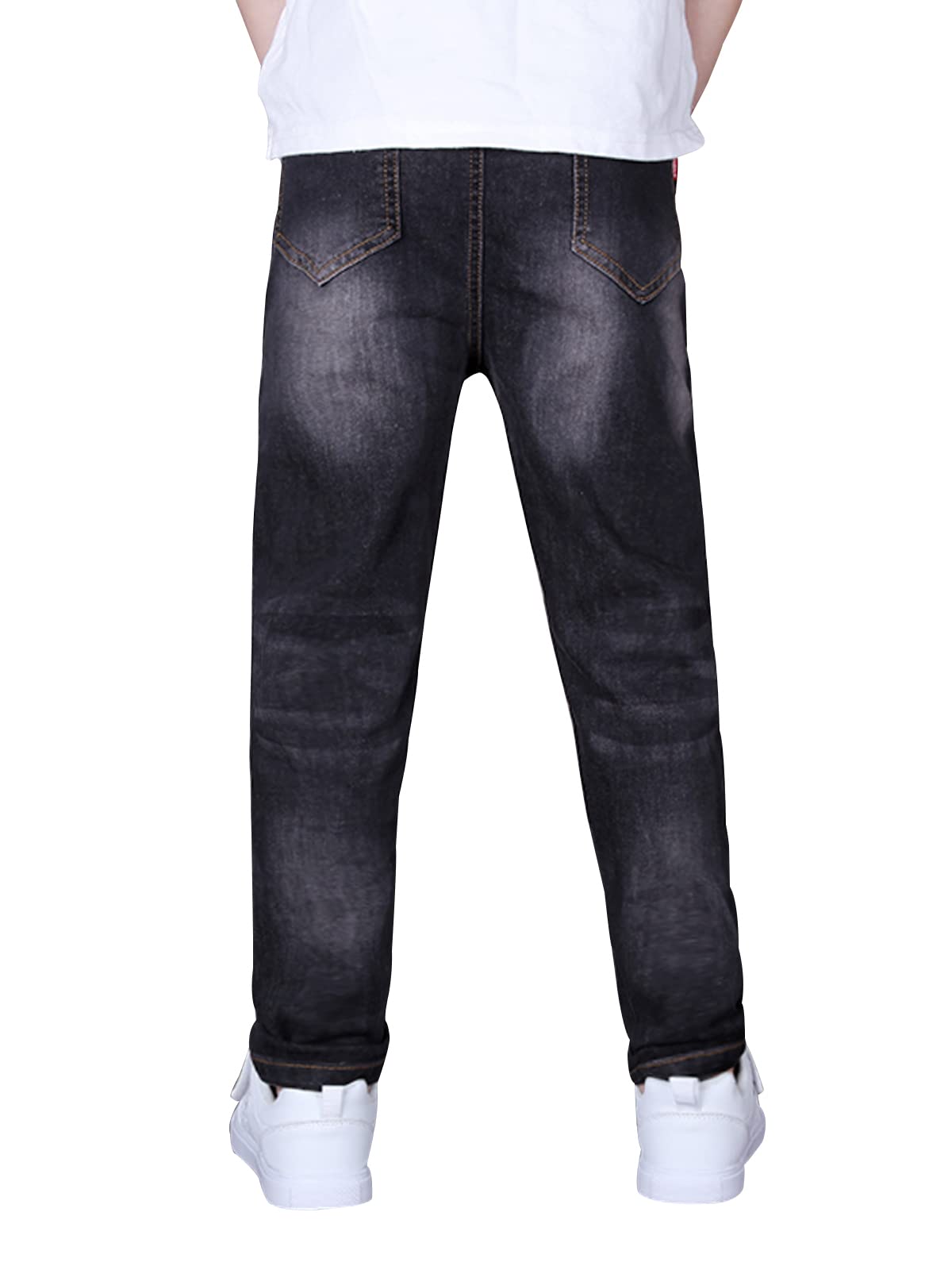 YoungSoul Jungen Jeanshosen - Jeans mit Abschürfungen - Kinder Hose mit elastischem Bund Gr. 128-176