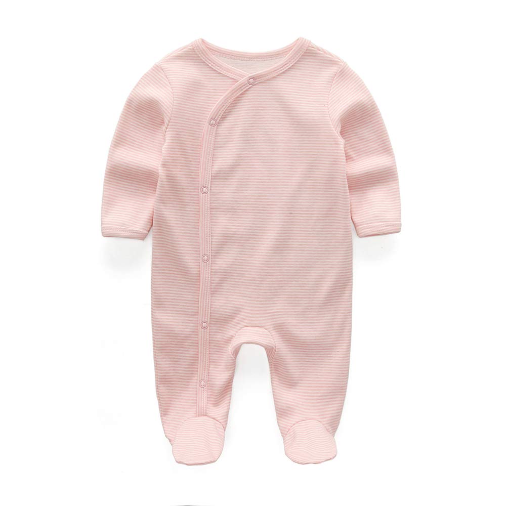 Kiddiezoom Baby-Jungen Mädchen Schlafstrampler, 3er Pack