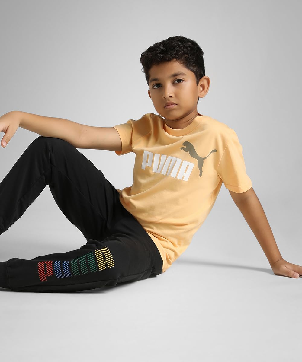 PUMA Jungen ESS 2 Color No.1 Logo Tee B T-Shirts (1er Pack)