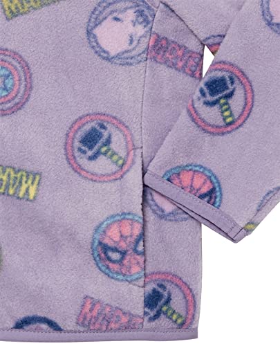 Essentials Disney Marvel Star Wars Princess Girls Polar Fleece Full Zip Hooded Jacket
