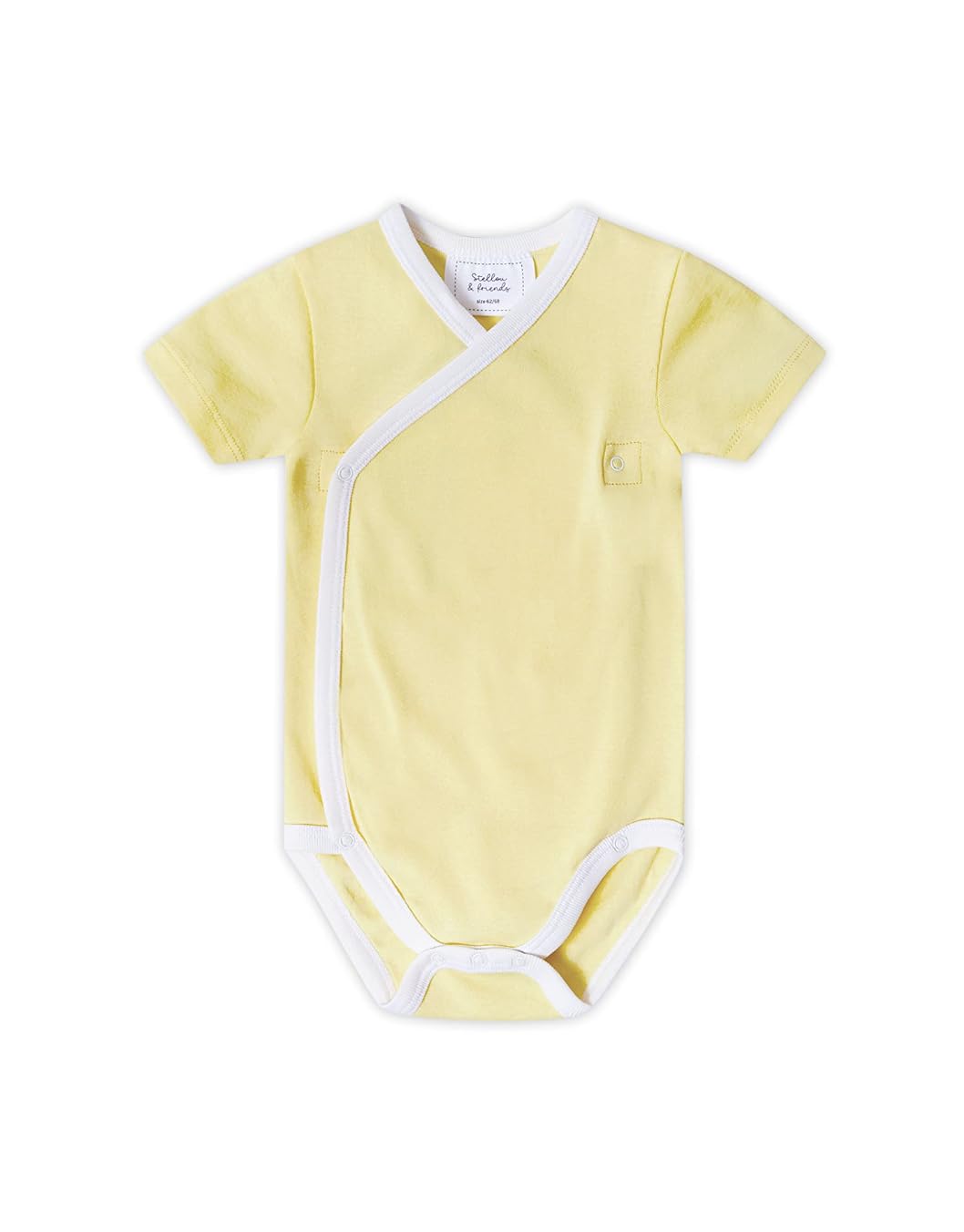 Stellou & friends Baby Body, 100% Bio-Baumwoll Wickelbody 3er MultiSet, kuschelweiche und hochwertige Kinder Kleidung für Jungs und Mädchen, Langarm & Kurzarm-body, OEKO-TEX 100 Zertifiziert