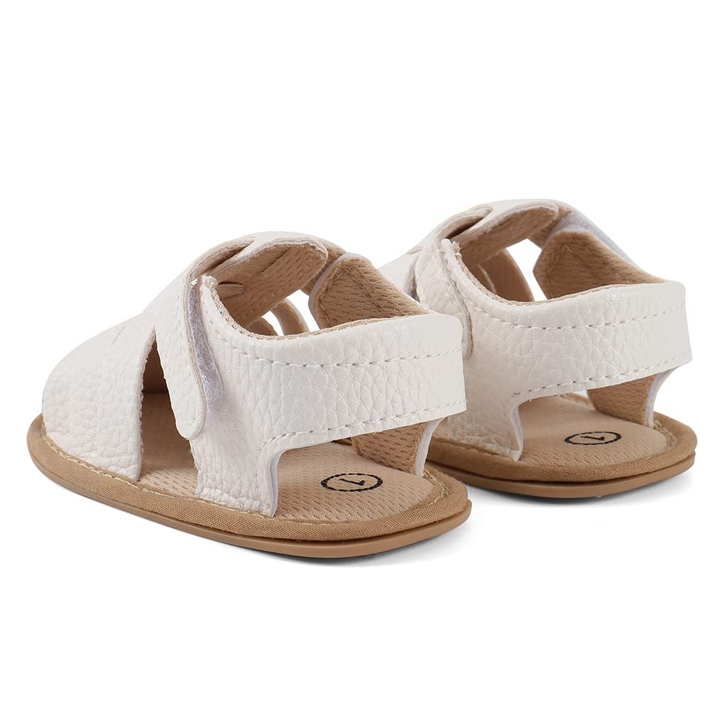MASOCIO Babyschuhe Mädchen Sandalen Sommer Schuhe Flach Gummi Rutschfest