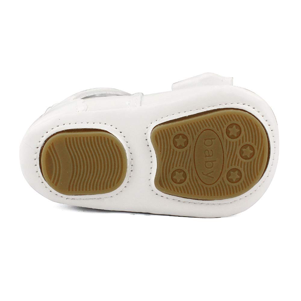 LACOFIA Babyschuhe Mädchen rutschfest Bowknot Prinzessin Krabbelschuhe