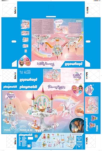 PLAYMOBIL Princess Magic 71360 Heavenly Baby Cloud, Magic Nursery in the Clouds, Includes Baby Cradle, Rocking Horse, Teddy Bear and More, Toy for Children from 4 Years