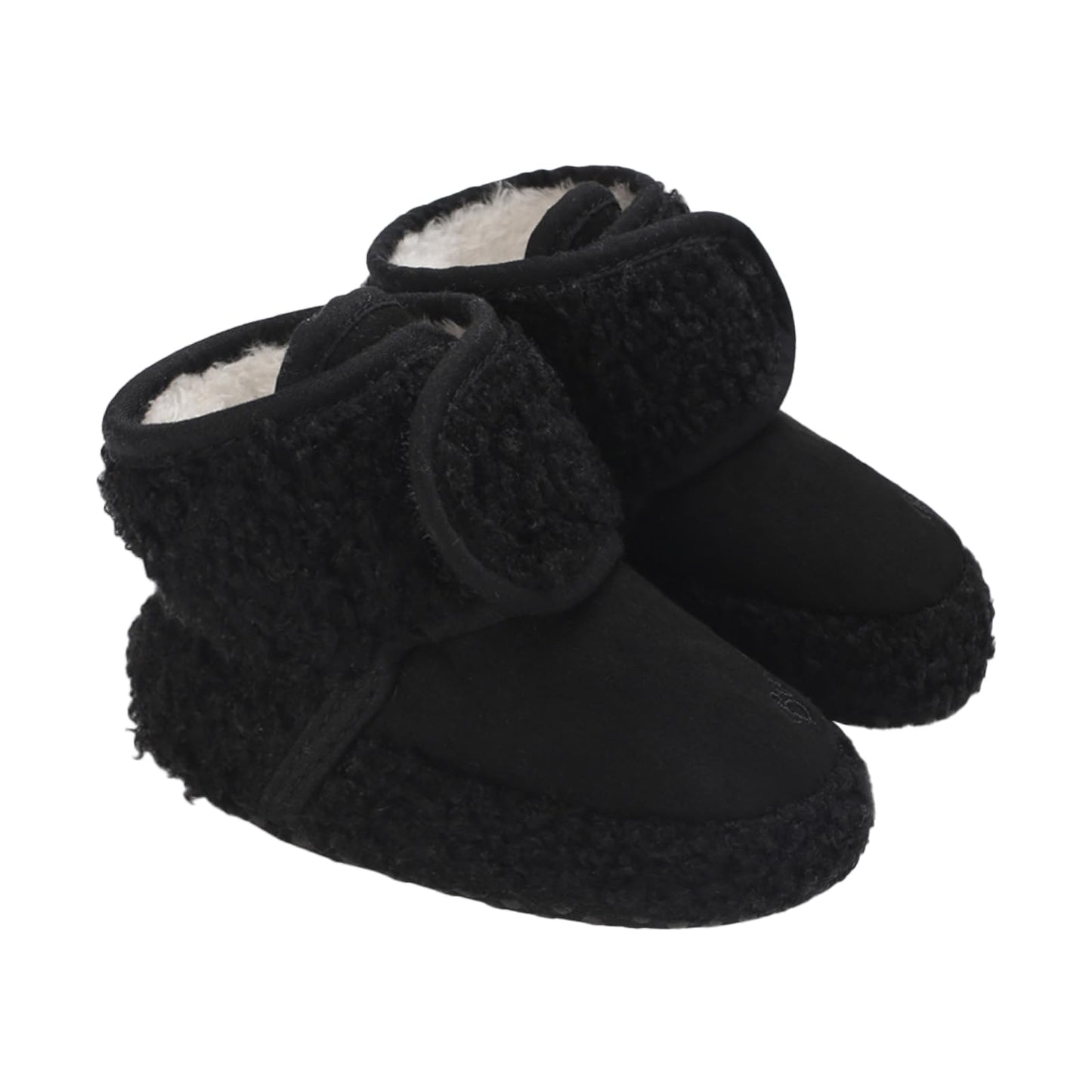 TMEOG Baby Winter Shoes Thermal Baby Shoes Crawling Shoes Fleece Baby Boots Non-Slip Warm Booties Baby Boots Lined Newborn Walk Shoes for Girls Boys 0-18 Months