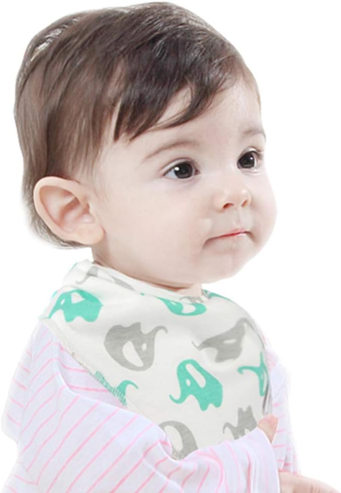 SLOSH 17 Baby Bibs, Bandana, Birth, Girls, Boys, Cotton, Children, Unisex (17 Pieces for Unisex), Multicolored, 17 Unité (Lot de 1)