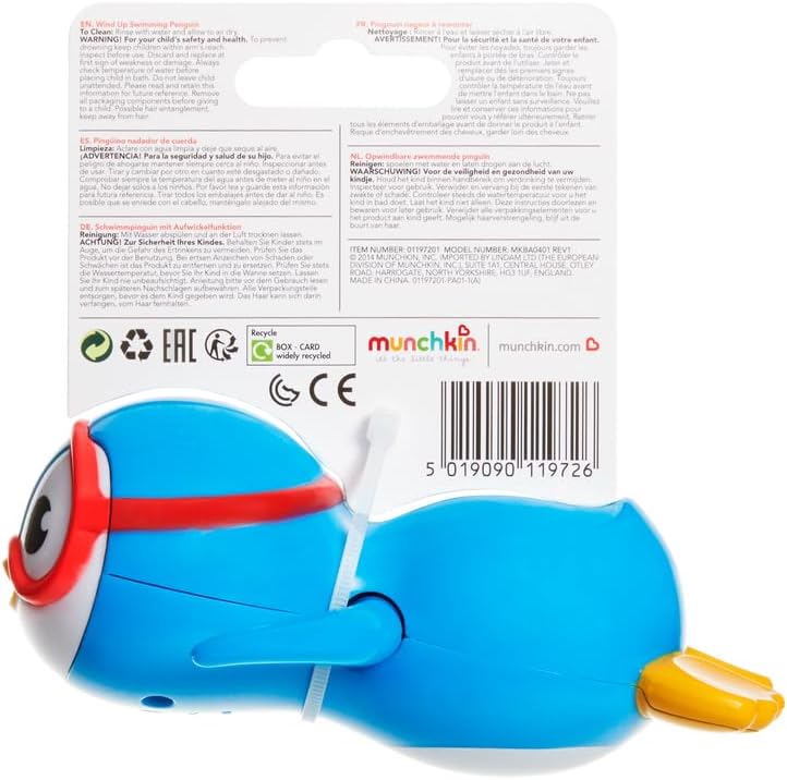 Munchkin White Hot Safety Rubber Bath Duck Toy for Babies or Toddlers | Marker Turns White To Reveal The Word Hot When Bath is Too Hot | Baby Essentials | Baby Bath | Bath Toys | 1 Pack