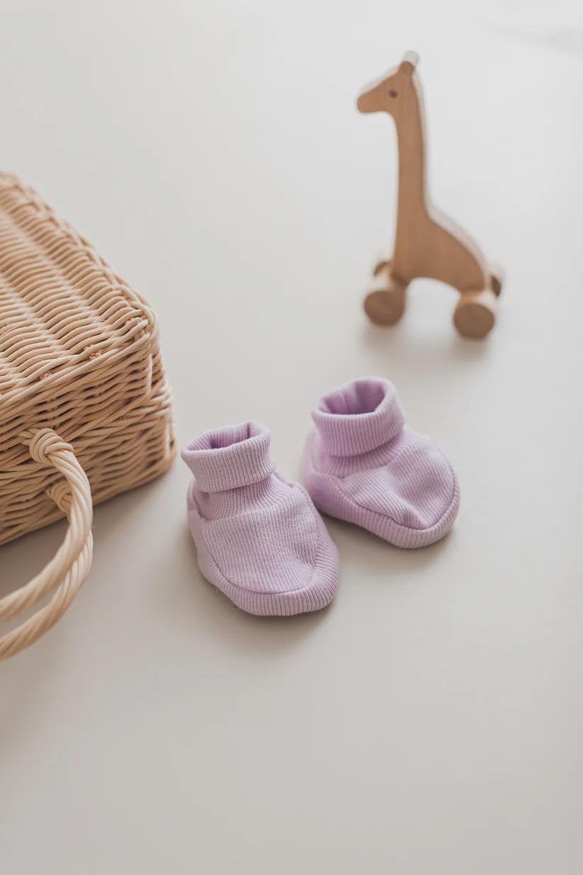 Generisch Baby Krabbel- Hausschuhe - Schuhe Neugeborene - Baumwolle - Diverse Farben - Mädchen - Jungs