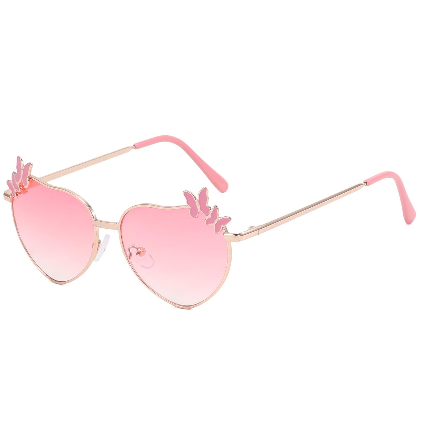 Hifot Sonnenbrille Kinder für Mädchen, Kinder Pilotenbrille mit Edelstahl Metall Gestel Kleinkind Sonnenbrille Kinder Sonnenbrillen 3-12jahre