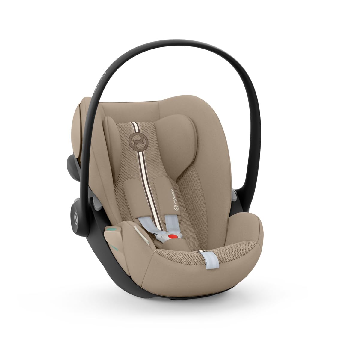 CYBEX Gold Babyschale Cloud G i-Size Comfort, Inkl. Neugeboreneneinlage, Ab Geburt bis ca. 24 Monate, Für Kinder ab 40 cm bis 87 cm, Max. 13 kg, Moon Black - Meloni2