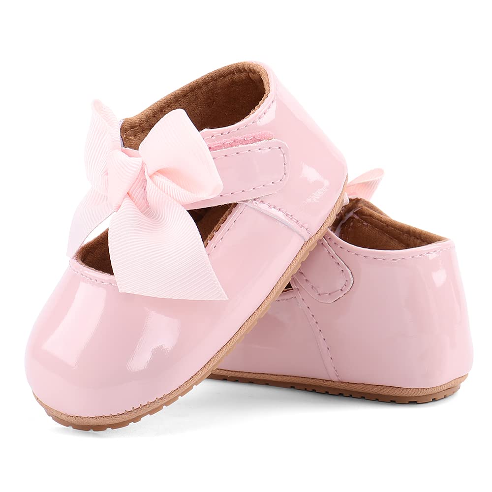 LACOFIA Babyschuhe Mädchen rutschfest Bowknot Prinzessin Krabbelschuhe