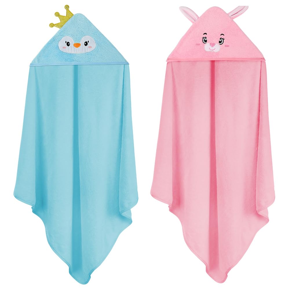 Aolso Hooded Towel Baby, 80 x 80 cm Baby Towel Hood, Baby Wash Cloth, Coral Fleece Baby Towel with Hood for Newborns, Soft and Super Absorbent, Unisex (Grey Elephant)