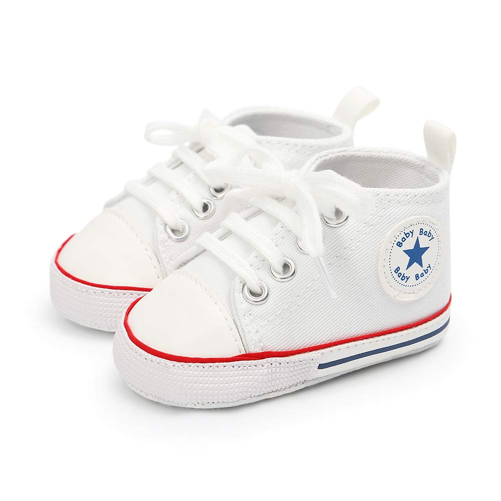 Geagodelia Baby Lauflernschuhe Weiche Krabbelschuhe Babyschuhe für Kleinkind Jungen Mädchen FX-12102