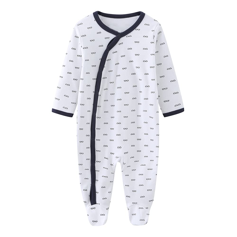 Chamie Baby Rompers Long Sleeve Cotton Rompers 0-3m/3-6m/6-9m/9-12m