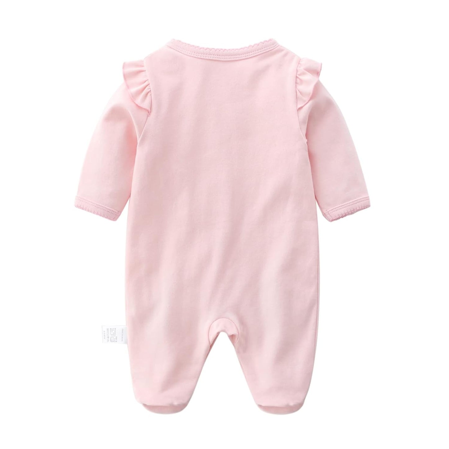 KIDDLETOWN Baby Pyjamas Newborn Baby Girls 0-3 Months Organic Cotton Long Sleeve Popper Frog Cartoon