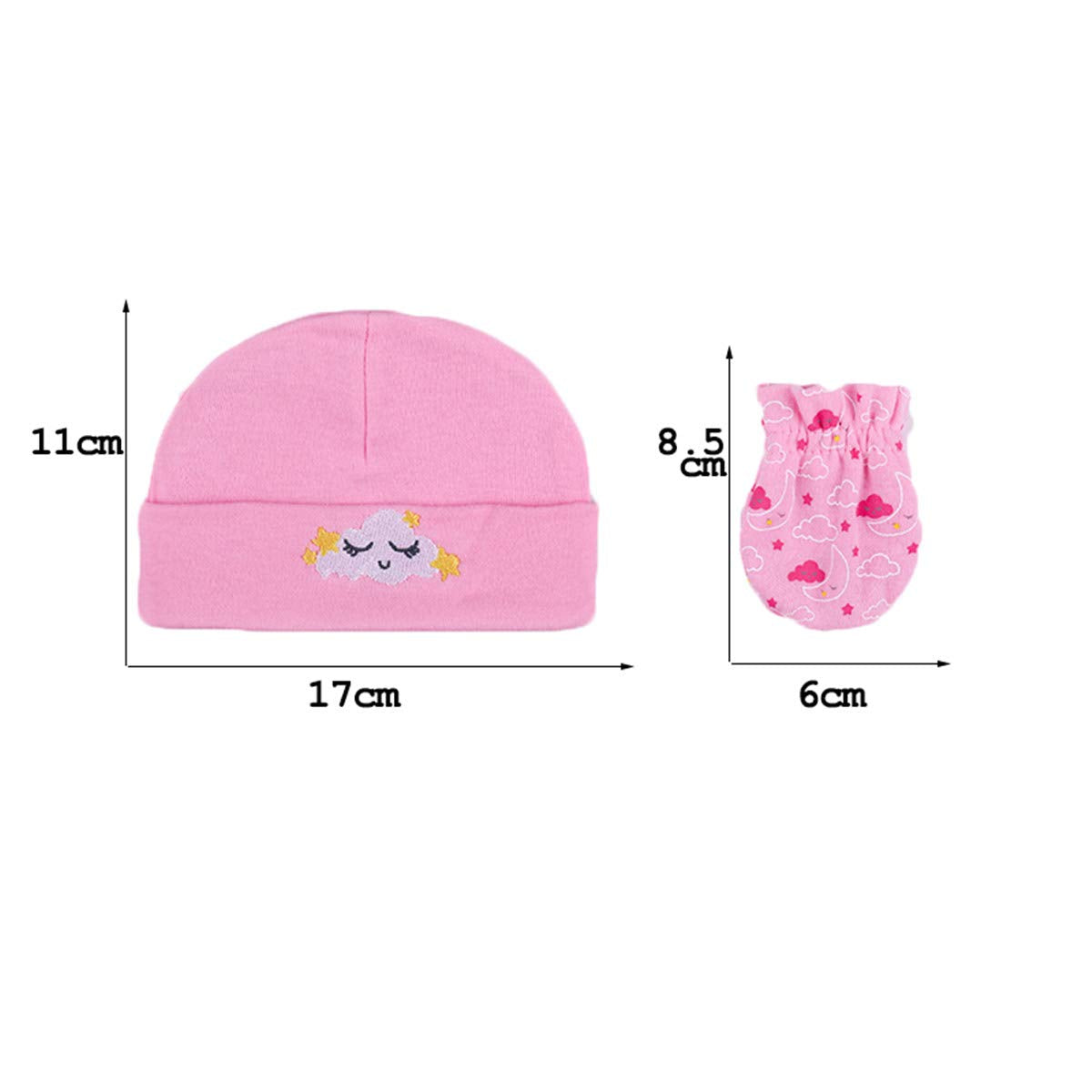 Kiddiezoom Baby-Body, Hose, Kleinkinder, Einteiler, Kleidung, Set, Outfits, für Jungen und Mädchen, Baumwollkappen, Kratzfäustlinge