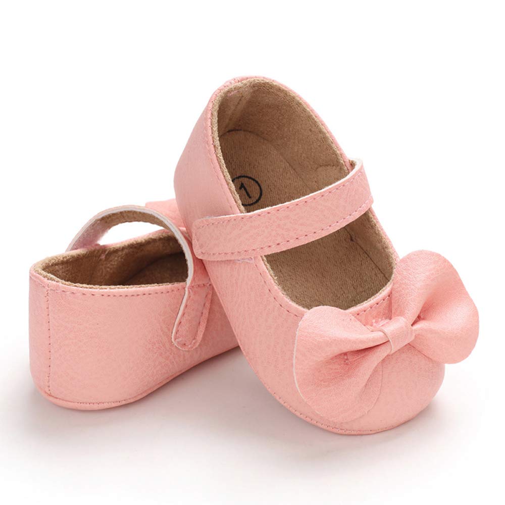 LACOFIA Babyschuhe Mädchen rutschfest Bowknot Prinzessin Krabbelschuhe