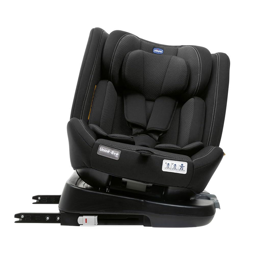 Chicco Unico Evo I-Size, Kindersitz 0-36 Kg, für Kinder von 40 bis 150 cm, homologiert ECE R129/03, Isofix 360° drehbar und neigbar, Gruppe 0+/1/2/3 von 0 bis 12 Jahren, Schwarz - Meloni2