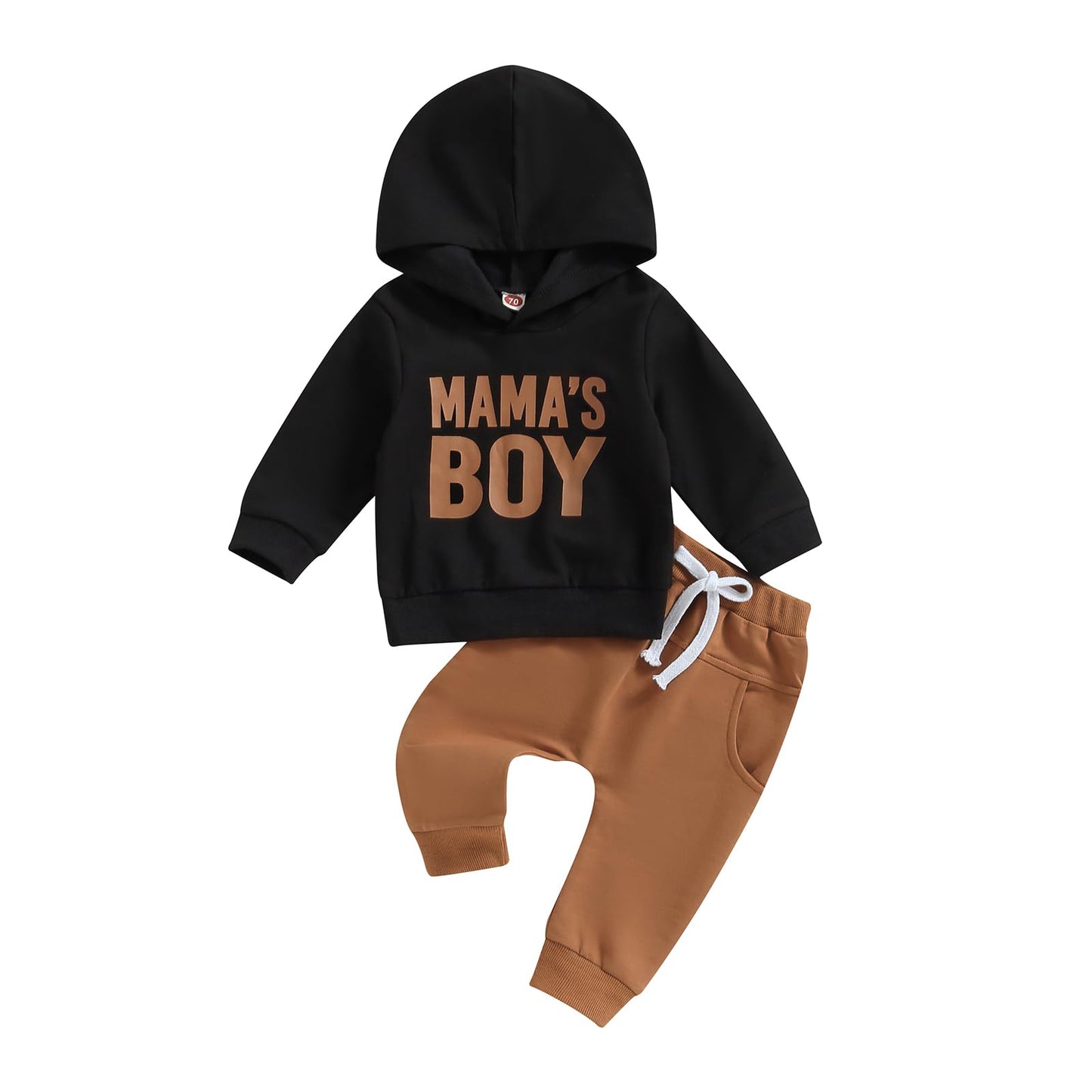 Yassiglia Baby Jungen Kleidung Set Neugeborene Zweiteiler Outfit Kleinkind Herbst Bekleidungssets Jogginganzug für Baby Junge Kapuzenpullover + Hosen Set