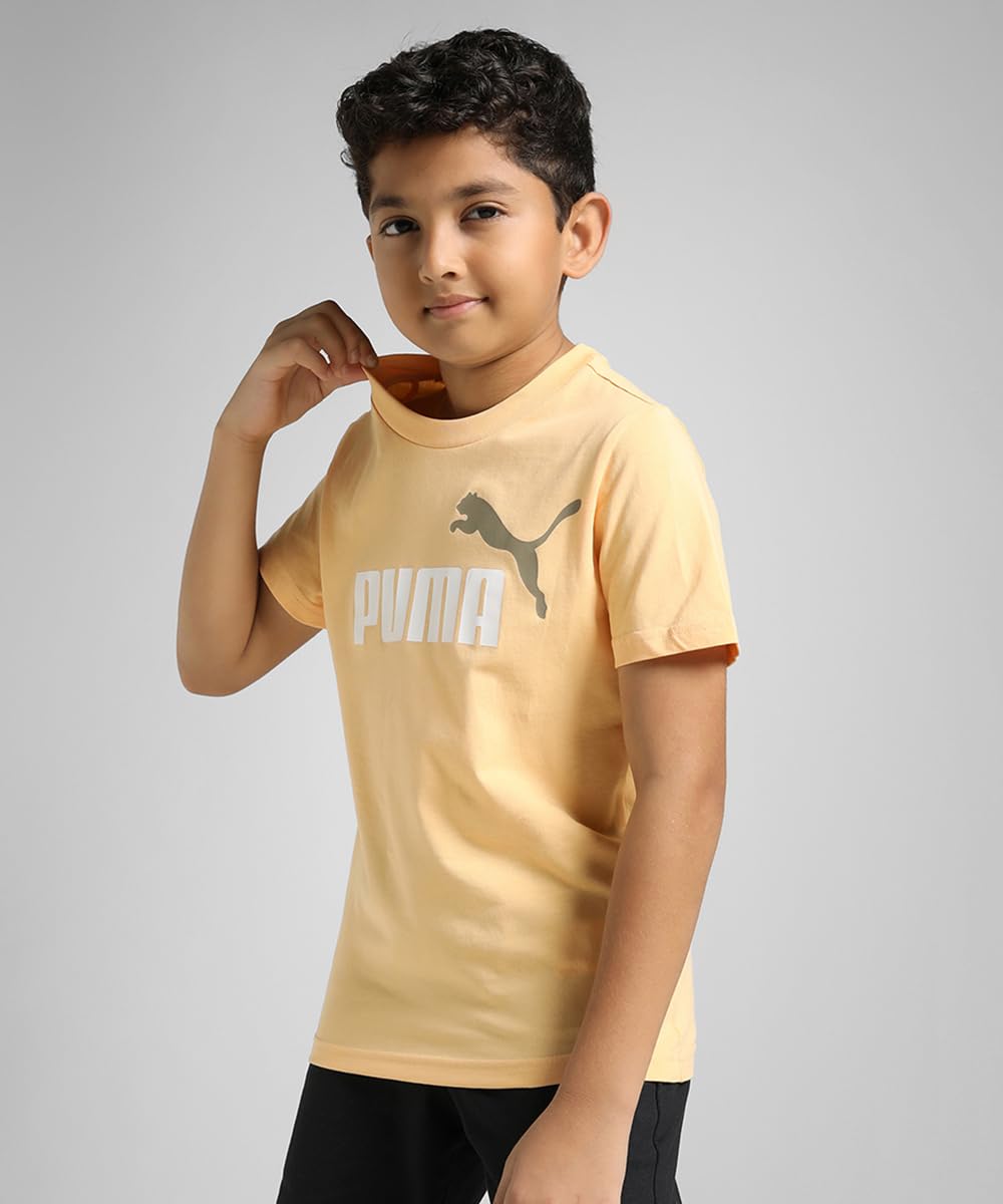 PUMA Jungen ESS 2 Color No.1 Logo Tee B T-Shirts (1er Pack)
