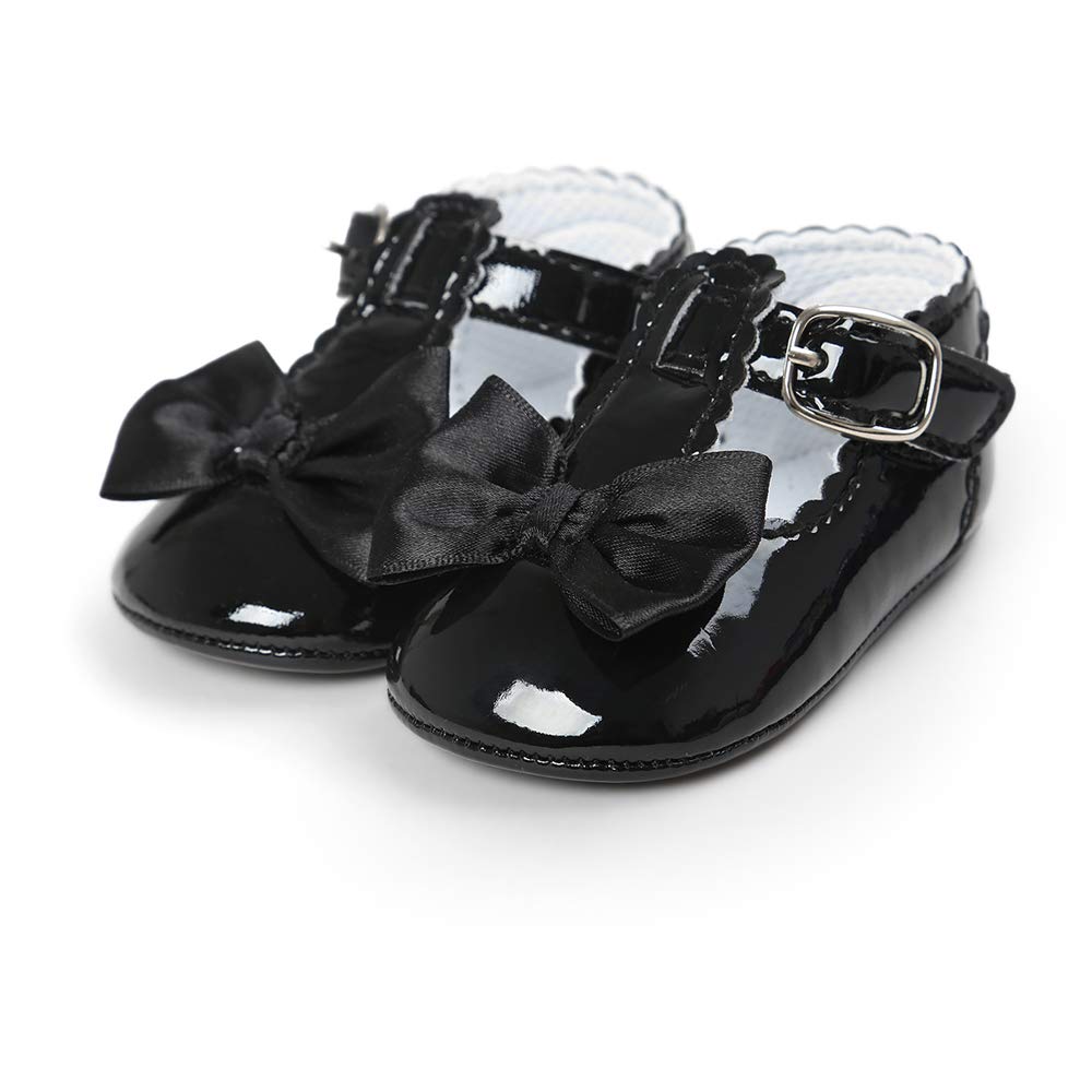 LACOFIA Babyschuhe Mädchen rutschfest Bowknot Prinzessin Krabbelschuhe