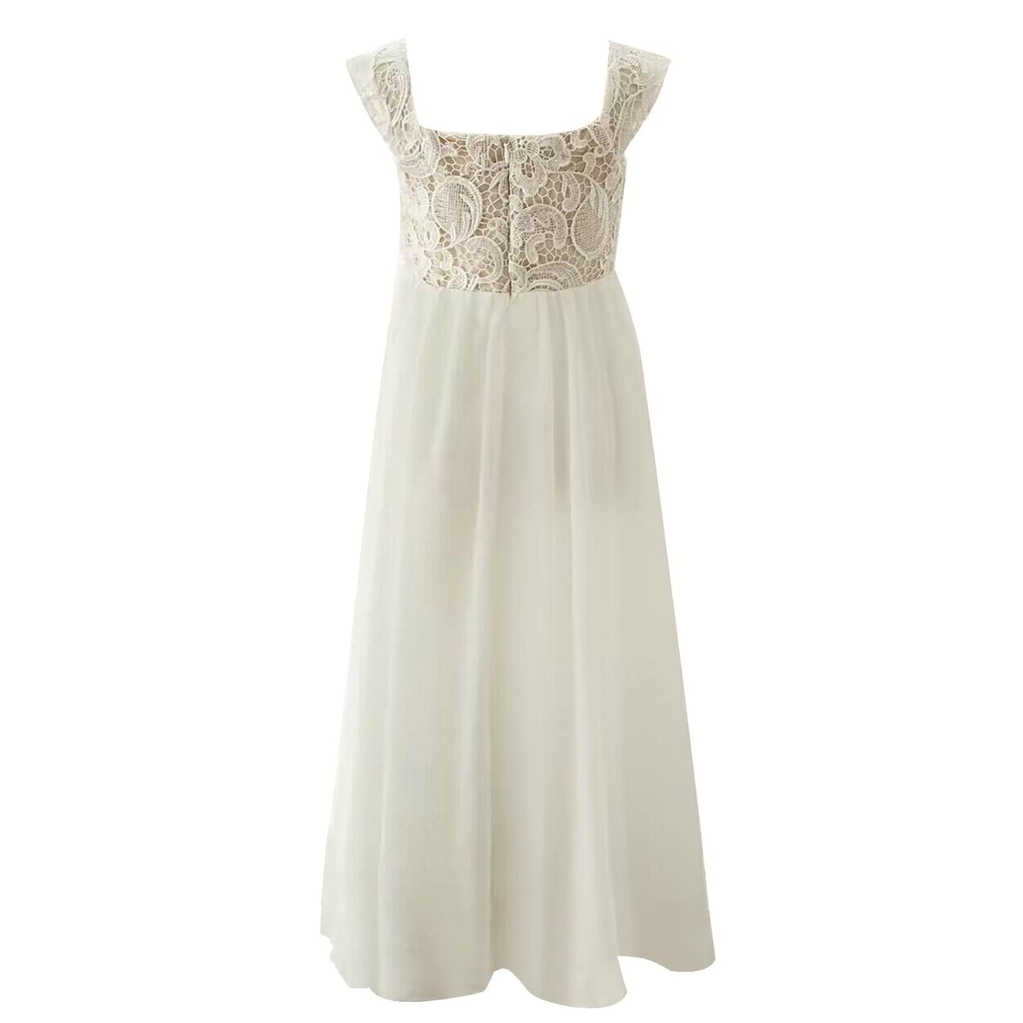 PLWEDDING Chiffon A-Line Flower Girl Dress First Communion Dresses Kids Birthday Wedding Party Dresses