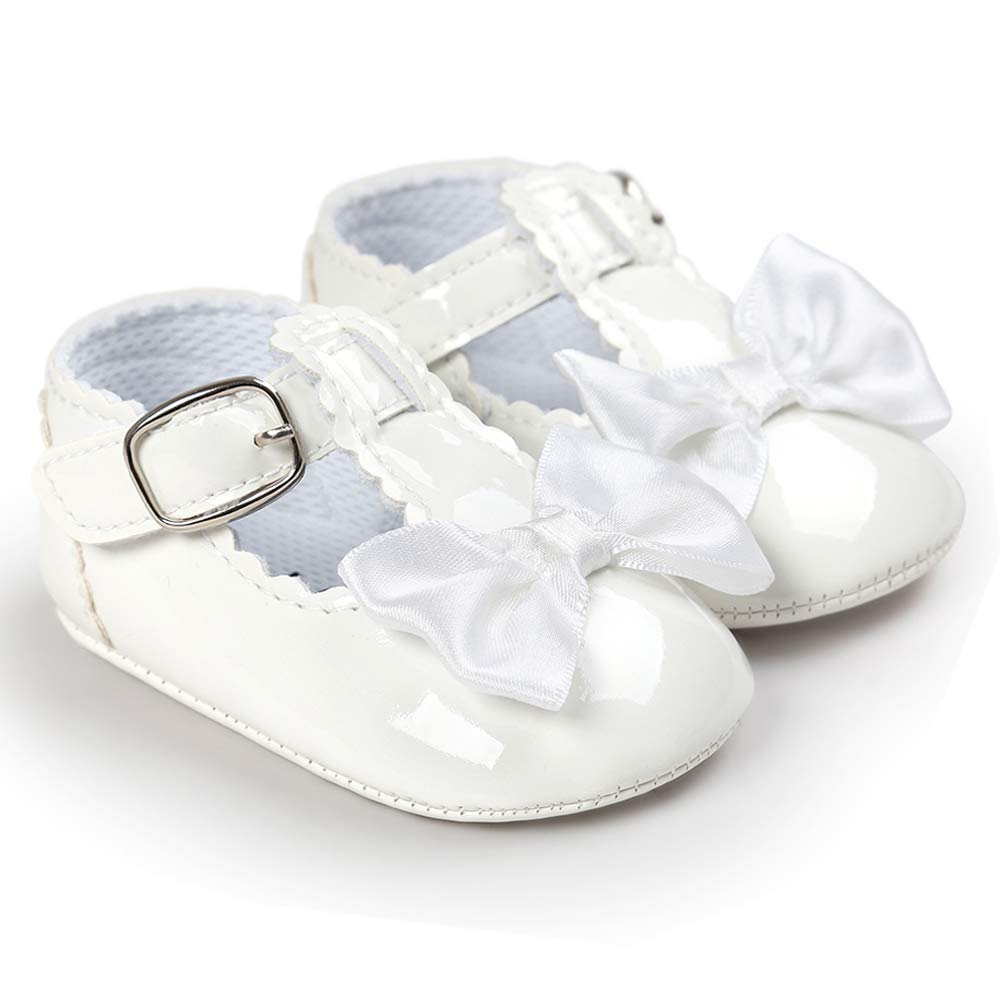 LACOFIA Babyschuhe Mädchen rutschfest Bowknot Prinzessin Krabbelschuhe