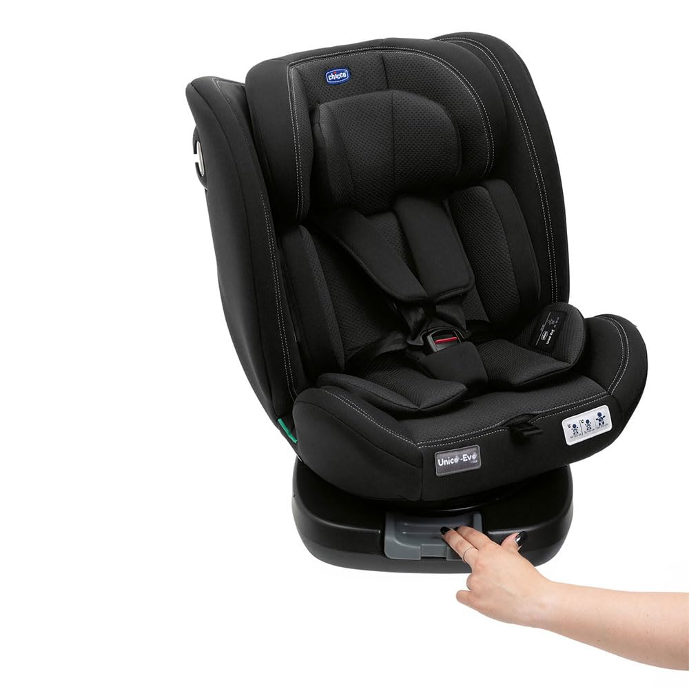 Chicco Unico Evo I-Size, Kindersitz 0-36 Kg, für Kinder von 40 bis 150 cm, homologiert ECE R129/03, Isofix 360° drehbar und neigbar, Gruppe 0+/1/2/3 von 0 bis 12 Jahren, Schwarz - Meloni2
