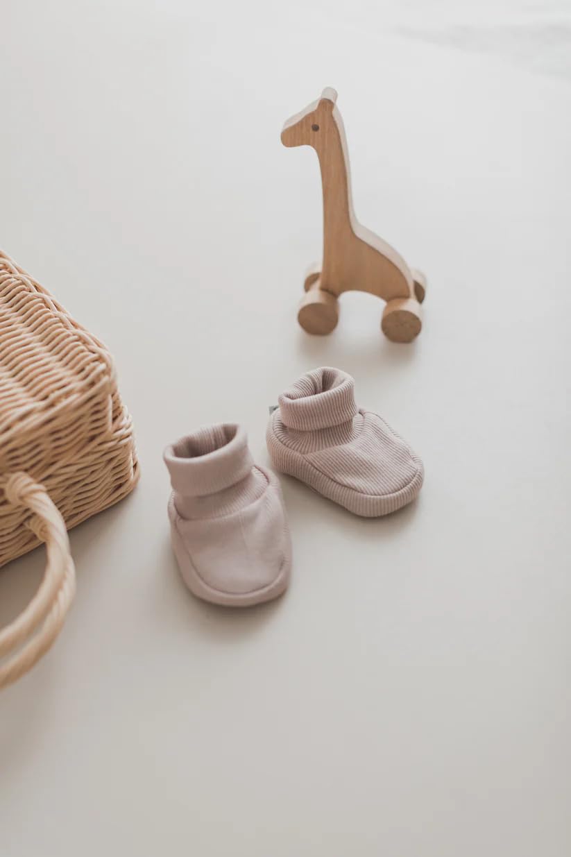 Generisch Baby Krabbel- Hausschuhe - Schuhe Neugeborene - Baumwolle - Diverse Farben - Mädchen - Jungs