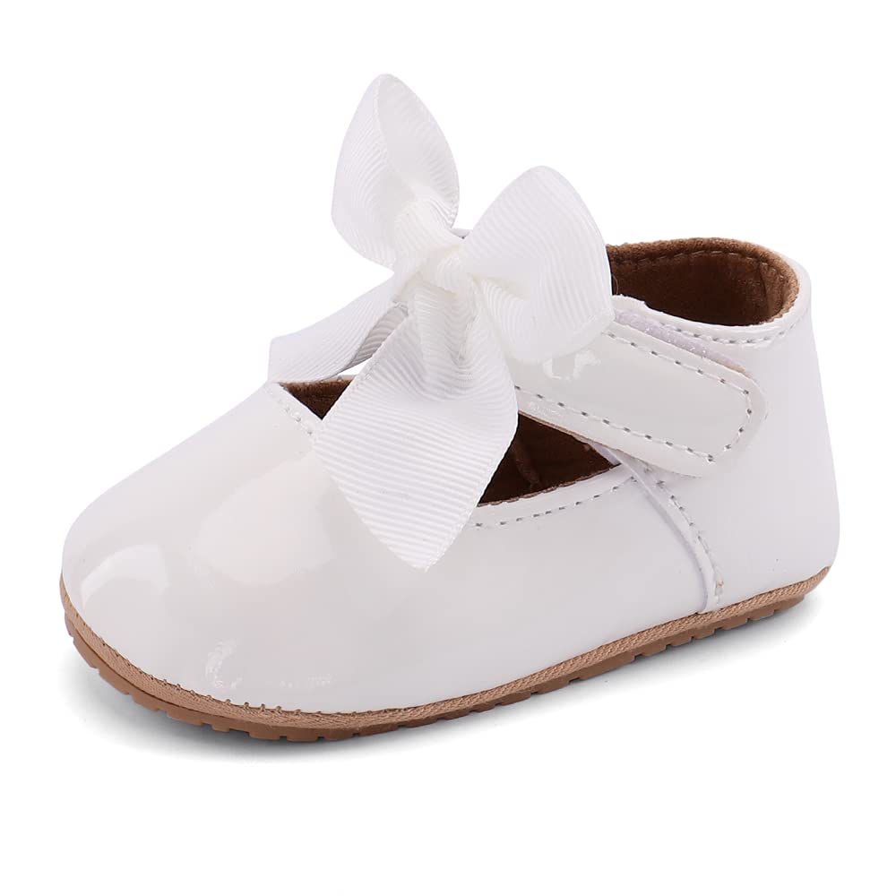 LACOFIA Babyschuhe Mädchen rutschfest Bowknot Prinzessin Krabbelschuhe
